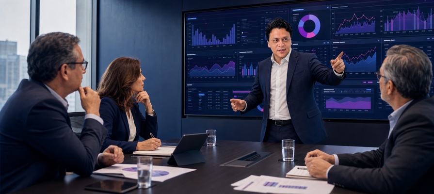Equipo äGestBi tomando decisiones con Business Intelligence